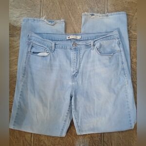 Levi's Women's 505 Straight Leg Jeans Light Wash Blue Sz 16 Casual Denim Staple